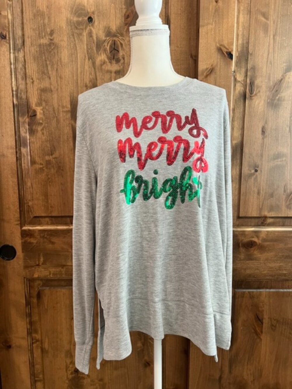 Merry Merry Bright Sequined Sweatshirt